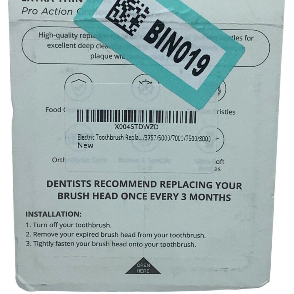 EB62-X Extra-Thin Care Pro‎ Electric Toothbrush Replacement Heads 4-Pack NEW - Picture 4 of 5